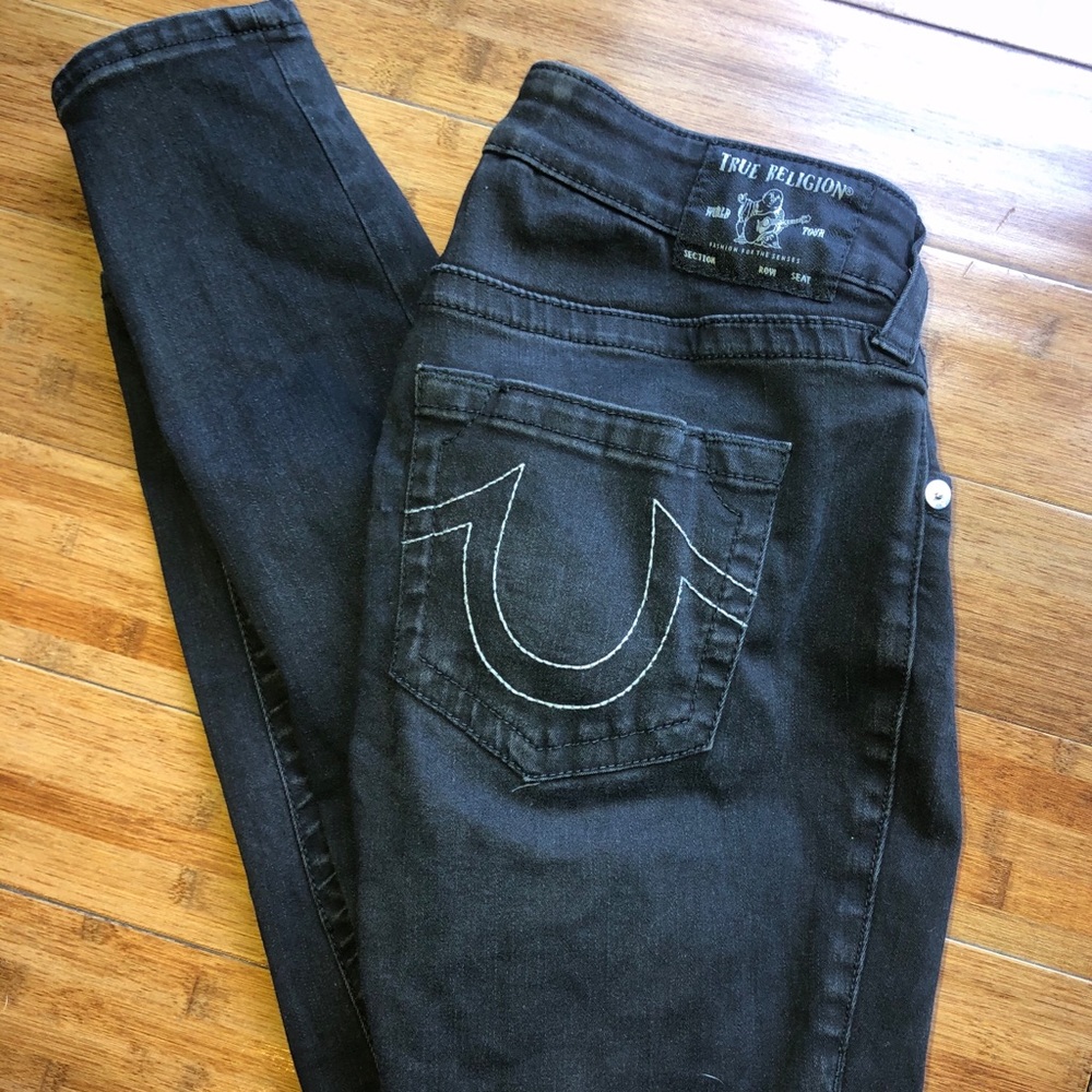 True Religion Mid Rise Skinny Jeans